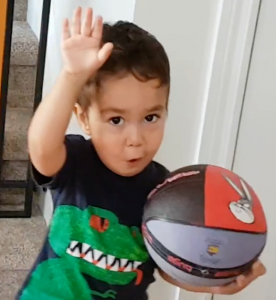 Lucas with Ball